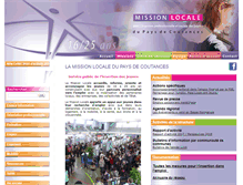 Tablet Screenshot of missionlocalecoutances.fr